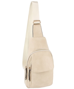 Fashion Flap Sling Bag LCZ001-Z BEIGE